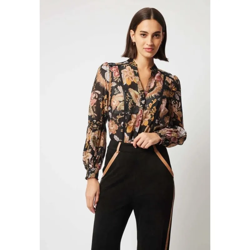 Empress Cotton Silk Shirt | Dragon Flower