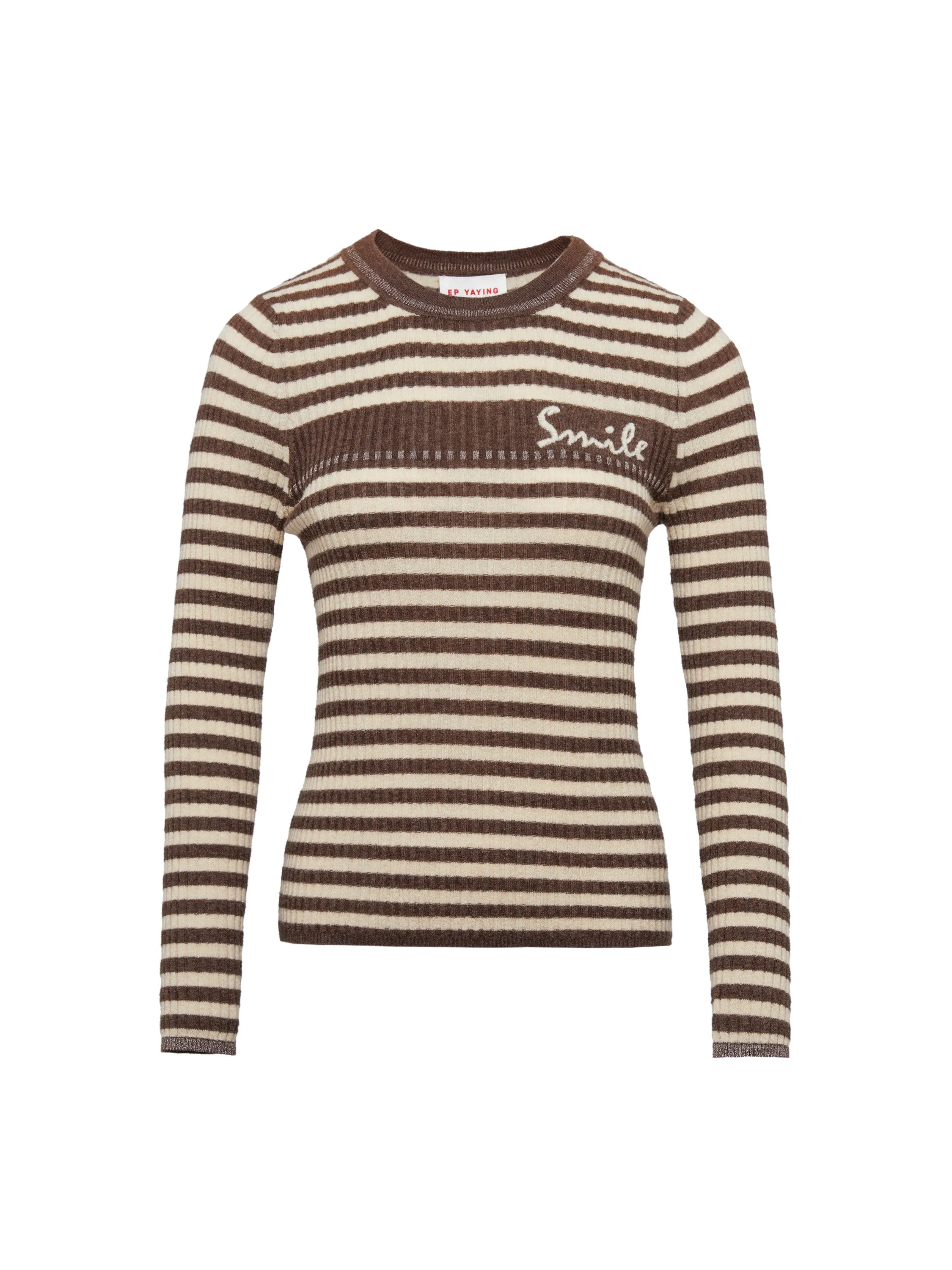 EP YAYING Ribbed Knit Top