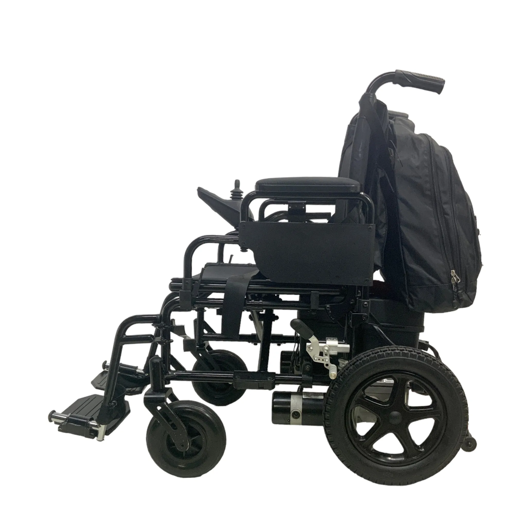 Everest & Jennings Metro Power III Power Chair | Foldable Frame | Swing-Away Leg Rests | Backpack Included