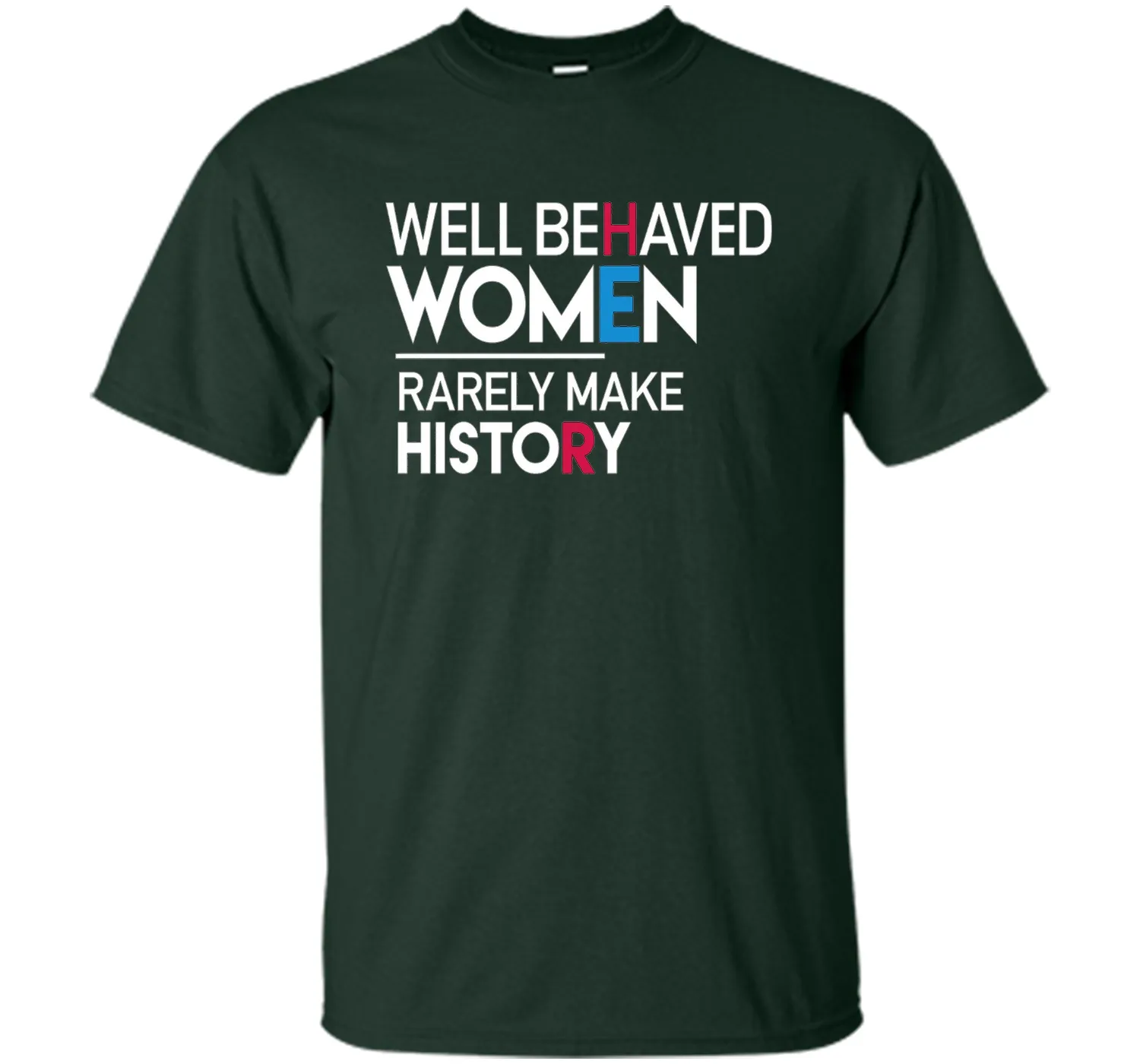 Feminist T-Shirt: Well Behaved Women Rarely Make History