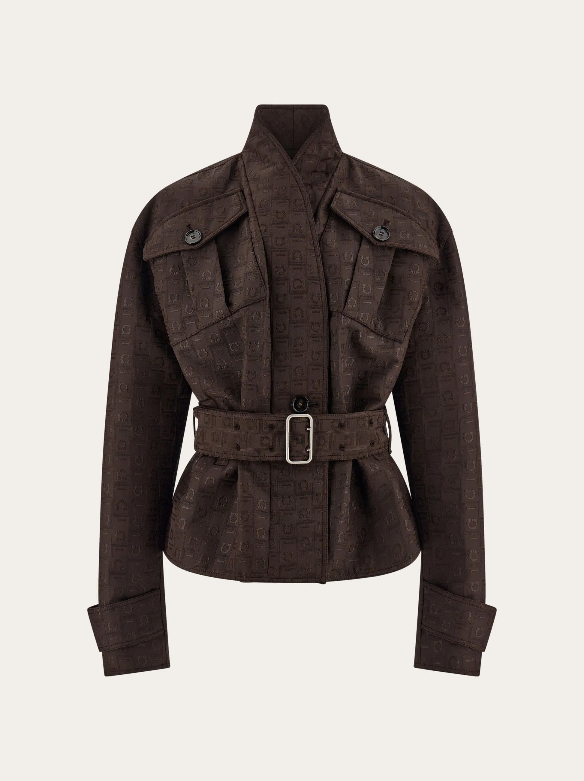 Ferragamo Monogram Print Jacket
