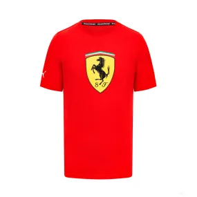 Ferrari Pu Mens Large Shield Tee, Red
