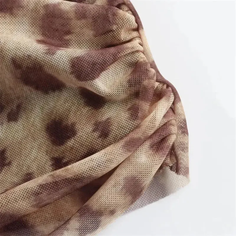 Fierce Elegance Leopard Print Tulle Top