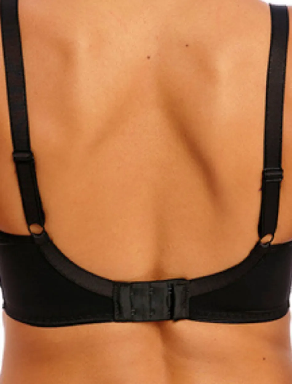 Freya Offbeat Molded Demi T-shirt Bra, Black | Black Molded Bra | Black Freya T-Shirt Bras