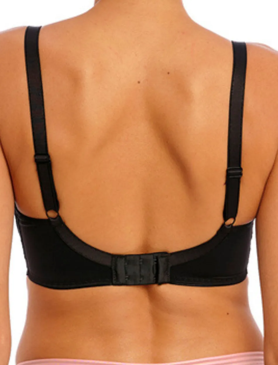 Freya Offbeat Molded Demi T-shirt Bra, Black | Black Molded Bra | Black Freya T-Shirt Bras
