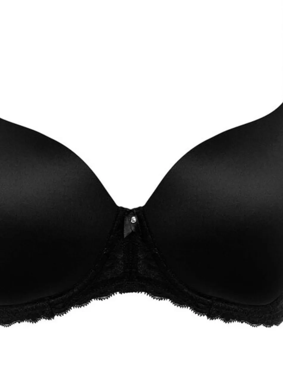 Freya Offbeat Molded Demi T-shirt Bra, Black | Black Molded Bra | Black Freya T-Shirt Bras