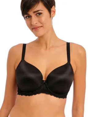 Freya Offbeat Molded Demi T-shirt Bra, Black | Black Molded Bra | Black Freya T-Shirt Bras