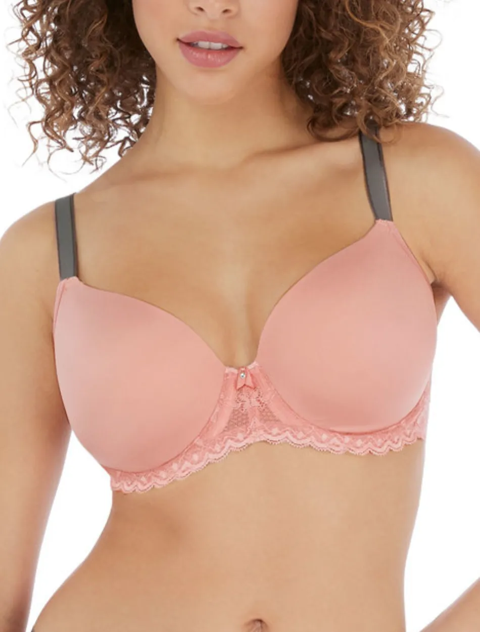 Freya Offbeat Molded Demi T-shirt Bra, Rosehip | Rose T-Shirt Bra | Freya Offbeat T-Shirt Bra