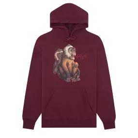 Fucking Awesome Monkey Radar Hoodie - Maroon