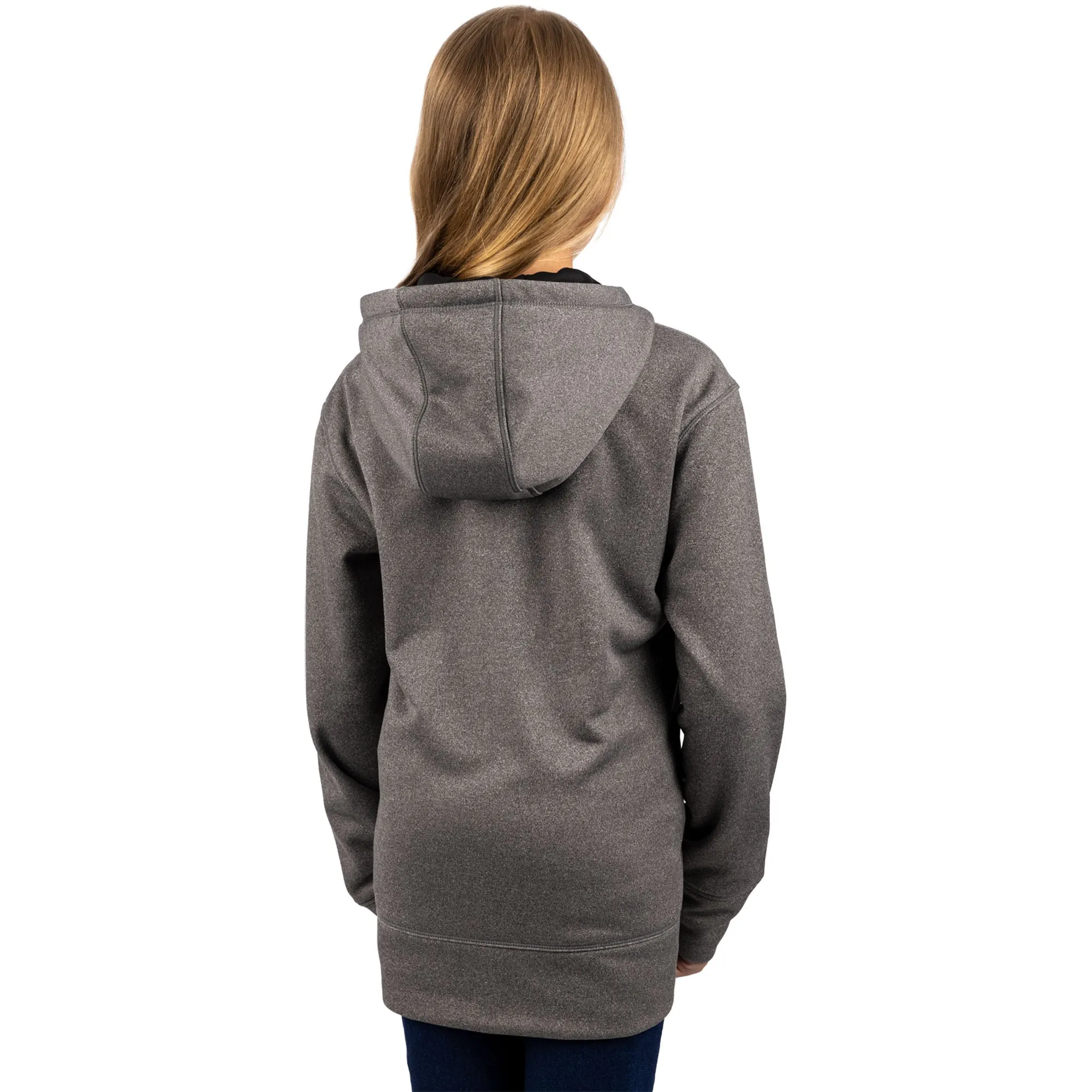 FXR  Grey Heather Purple Fade Youth Helium Tech Pullover Hood Hoody Hoodie