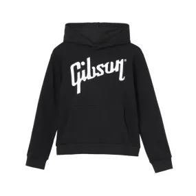 Gibson Kid's Logo Pullover Hoodie - Black Small