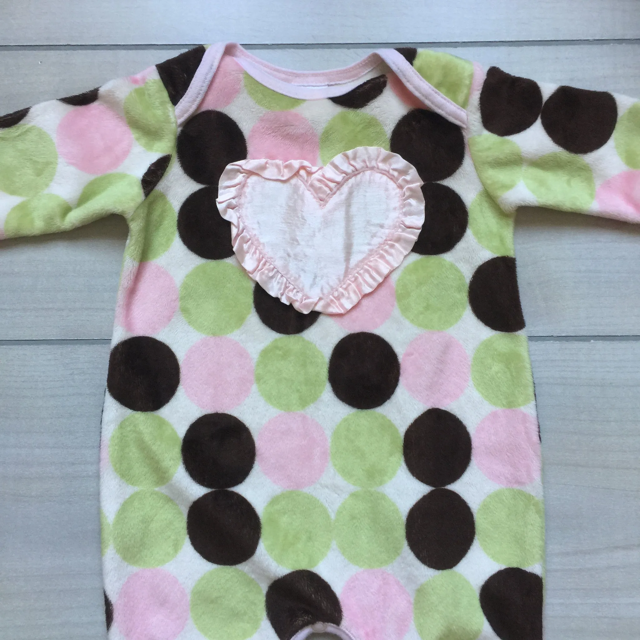Giggle Moon Velour Polka Dot Romper