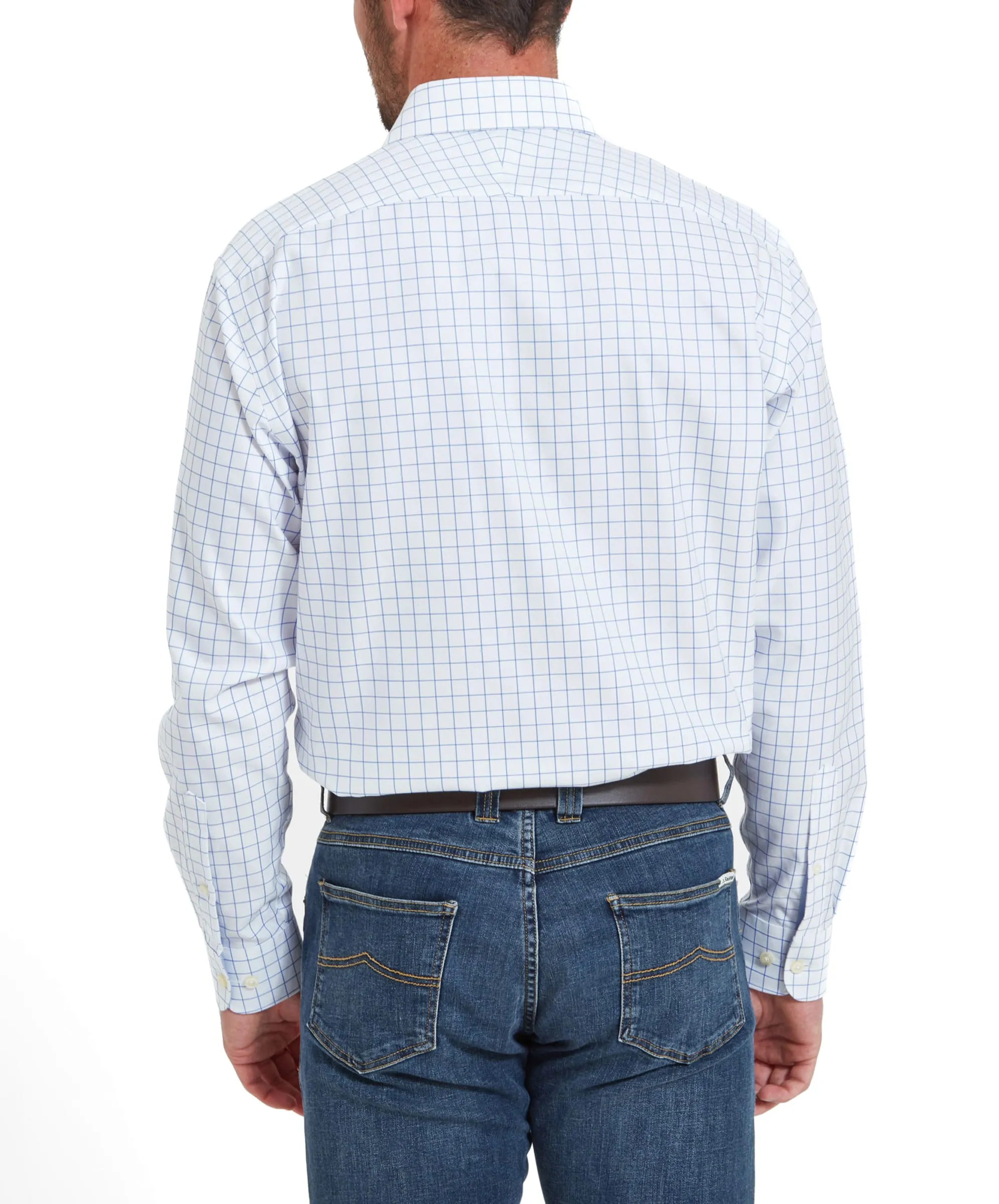 Greenwich Tailored Shirt - Light Blue Check