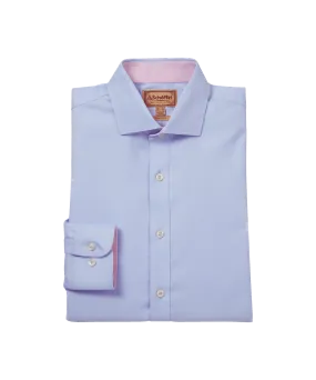 Greenwich Tailored Shirt - Light Blue Diagonal