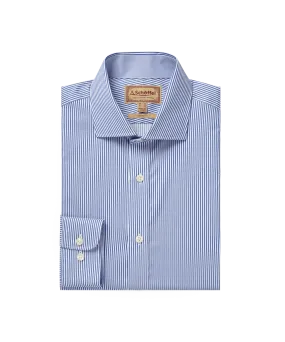 Greenwich Tailored Shirt - Navy Stripe