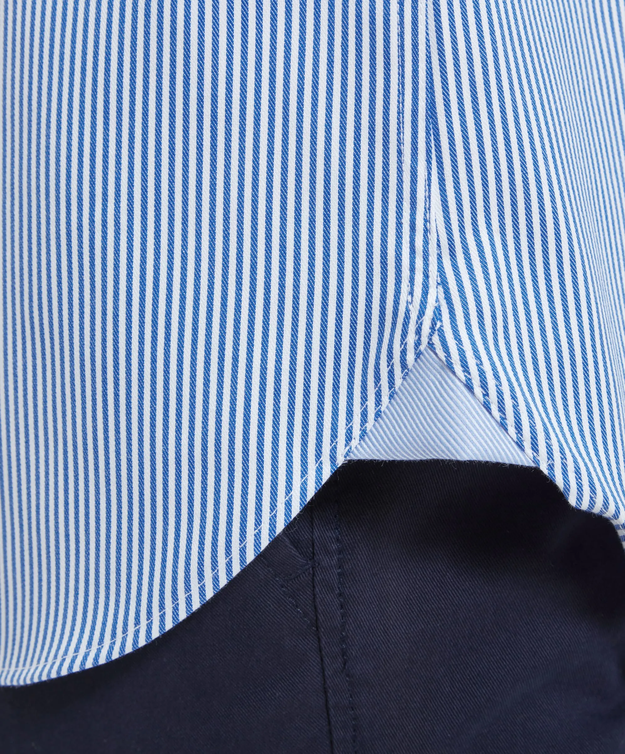 Greenwich Tailored Shirt - Navy Stripe