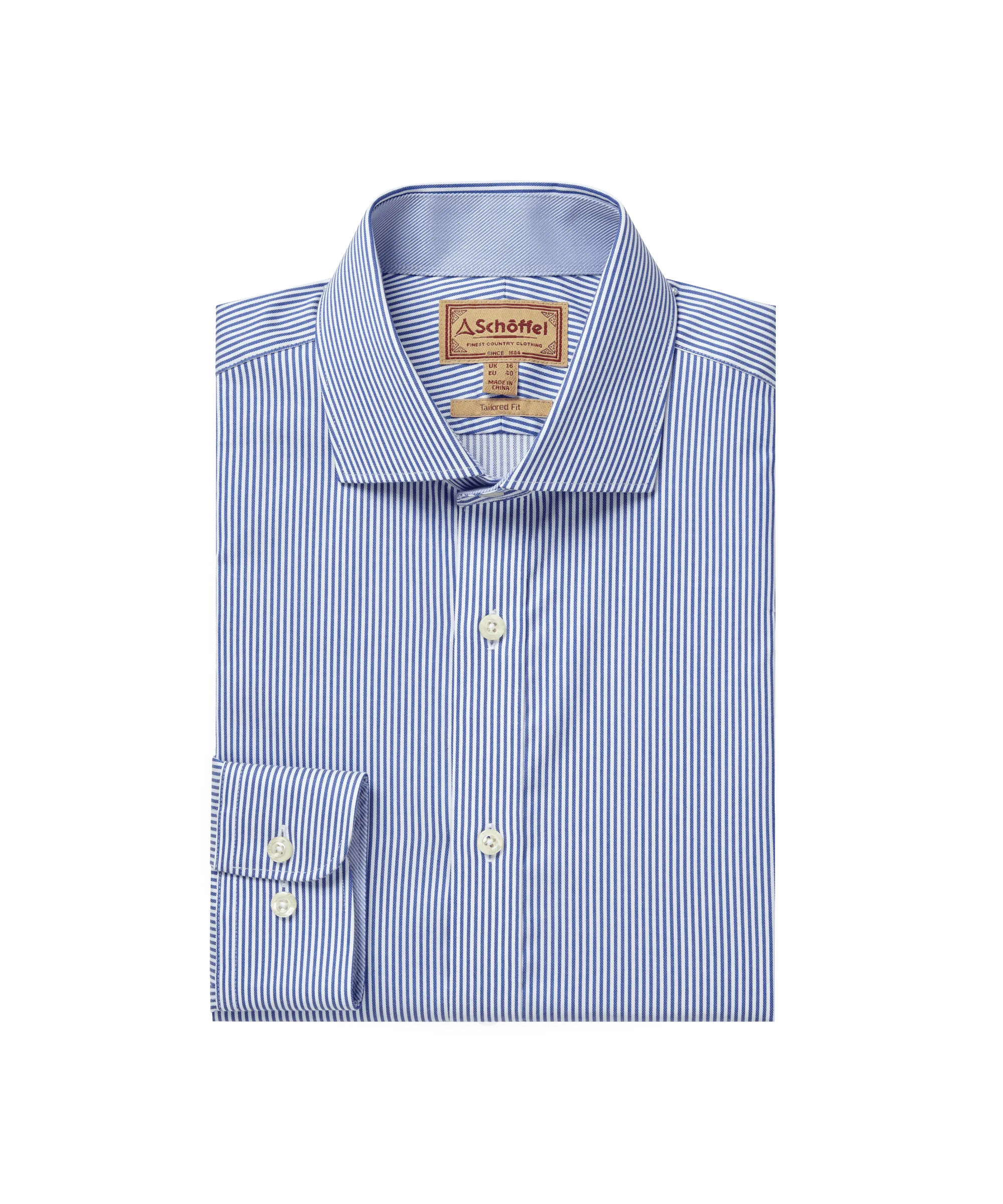 Greenwich Tailored Shirt - Navy Stripe