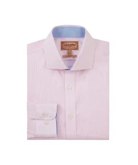 Greenwich Tailored Shirt - Pale Pink Stripe