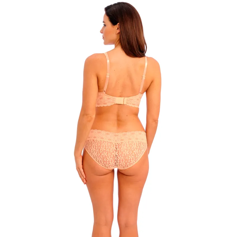 Halo Lace Soft Cup Bra Almost Apricot  - Wacoal
