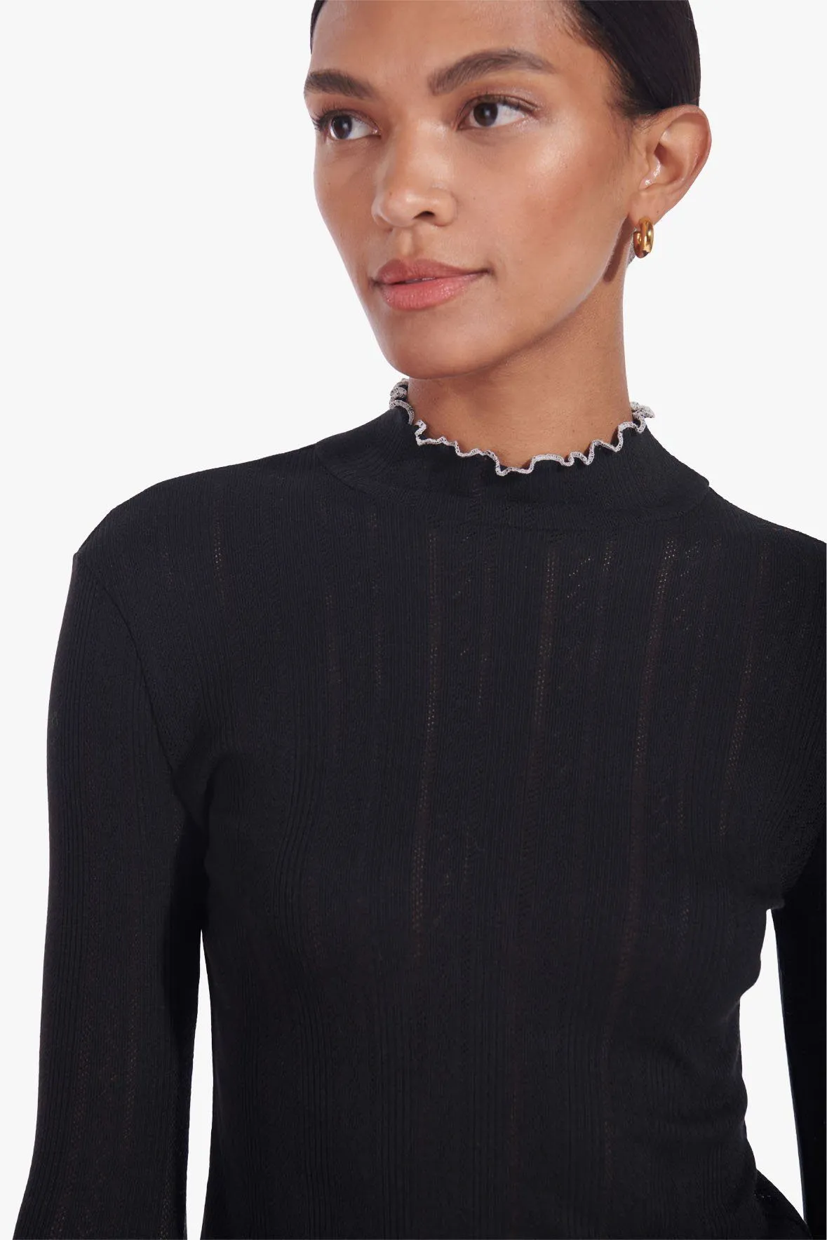 HELVIN TOP | BLACK