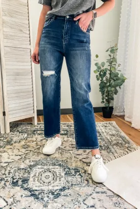 High Rise Straight Ankle