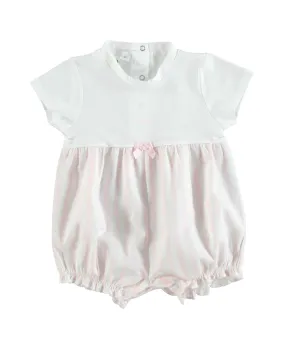 I Do Pink Check Romper