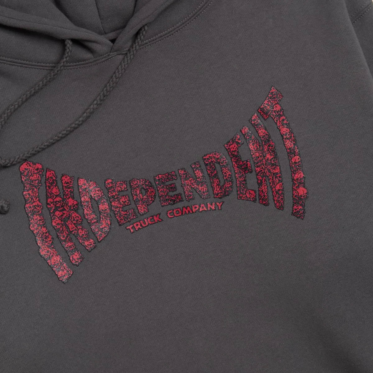 Independent Skull Span Hoodie - Charcoal