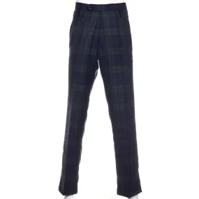 Instock Polyviscose Tartan Trousers - Black Watch