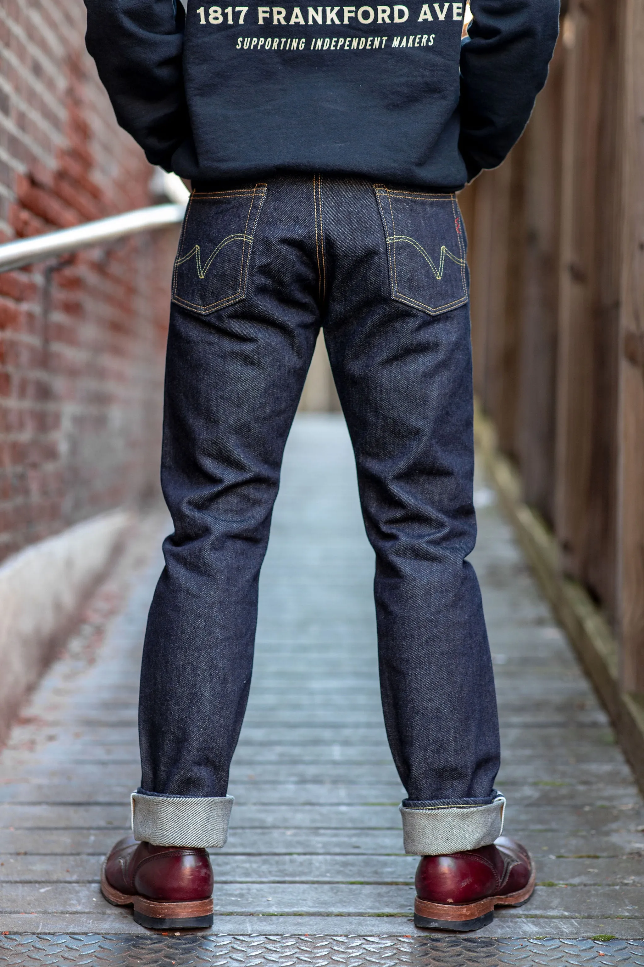 Iron Heart IH-888S-21 Indigo 21oz. Selvedge Denim - Tapered Cut