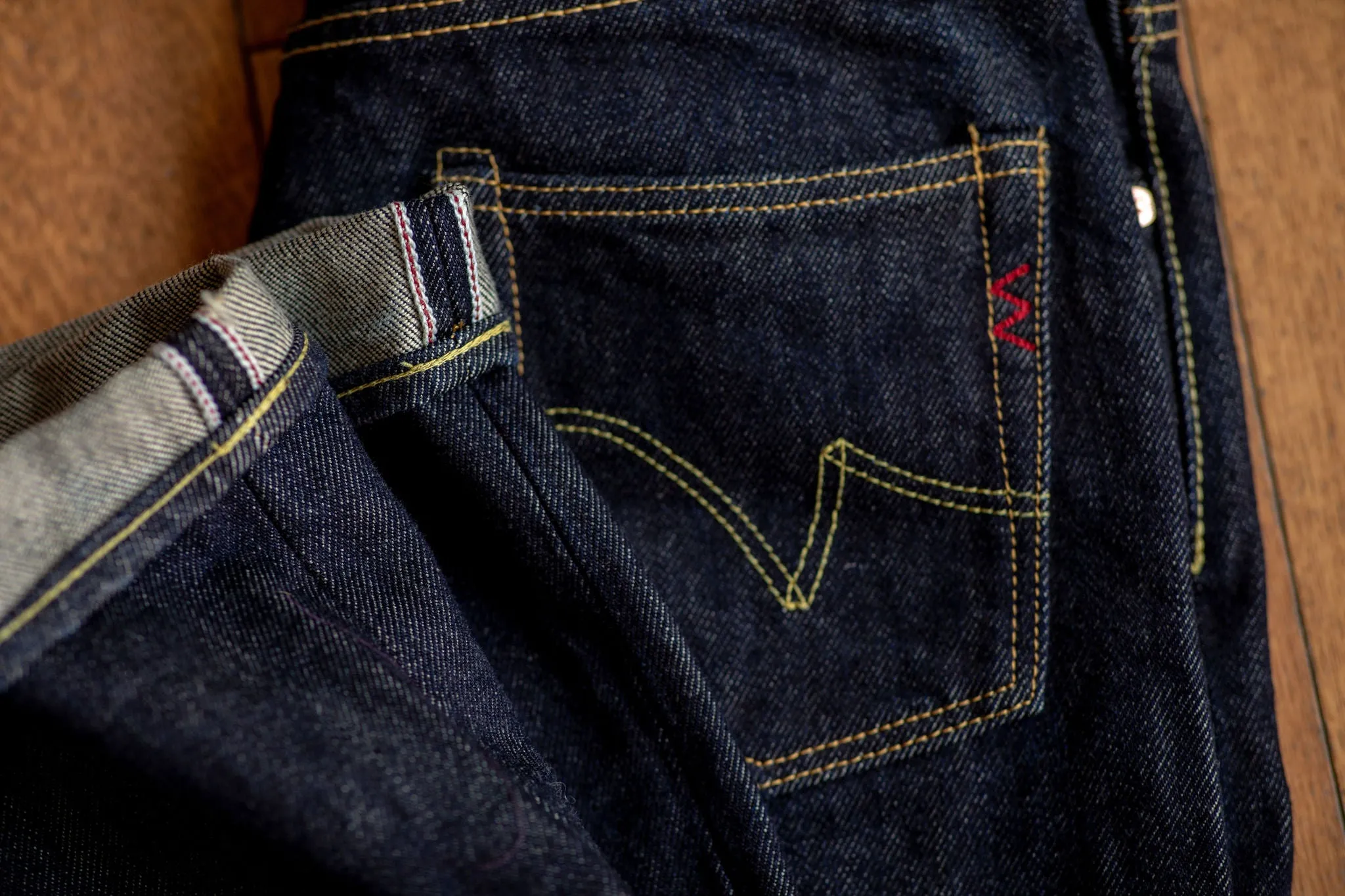 Iron Heart IH-888S-21 Indigo 21oz. Selvedge Denim - Tapered Cut