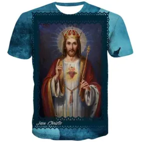 Jesus T shirts Men Christian Tshirt Printed Right Tshirt Anime Art Tshirts Casual Street T shirts Funny Short Sleeve Hip hop