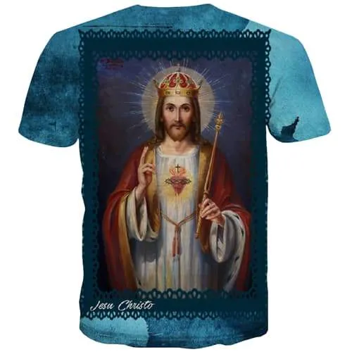 Jesus T shirts Men Christian Tshirt Printed Right Tshirt Anime Art Tshirts Casual Street T shirts Funny Short Sleeve Hip hop