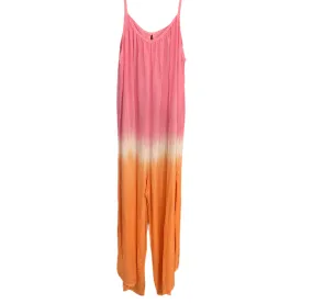 Joyous and Free Cove Romper in Dip Dye Pink Orange