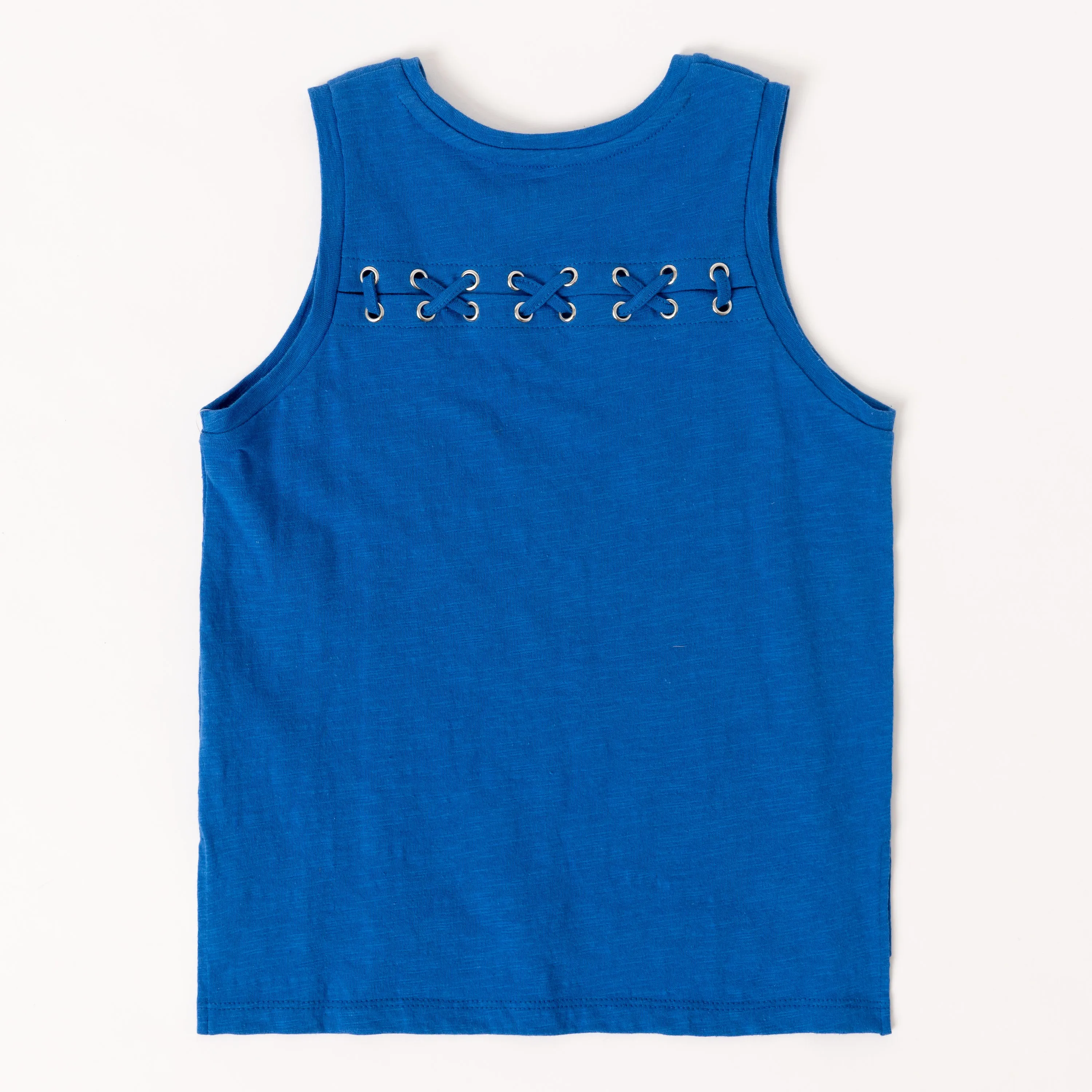 Lace Back Slub Tank