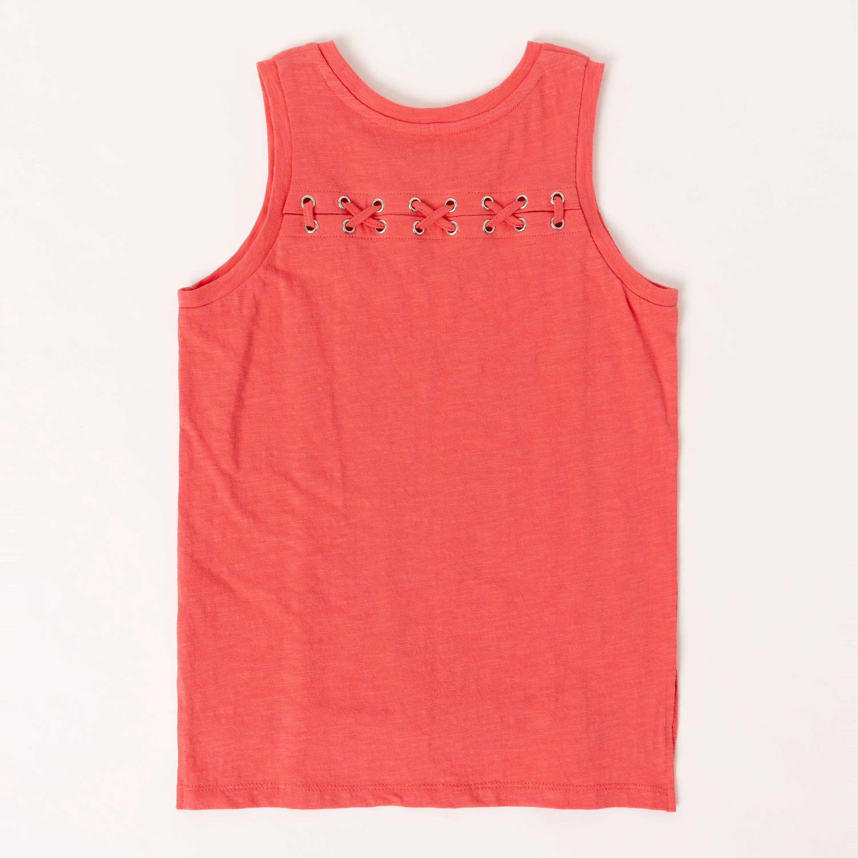 Lace Back Slub Tank