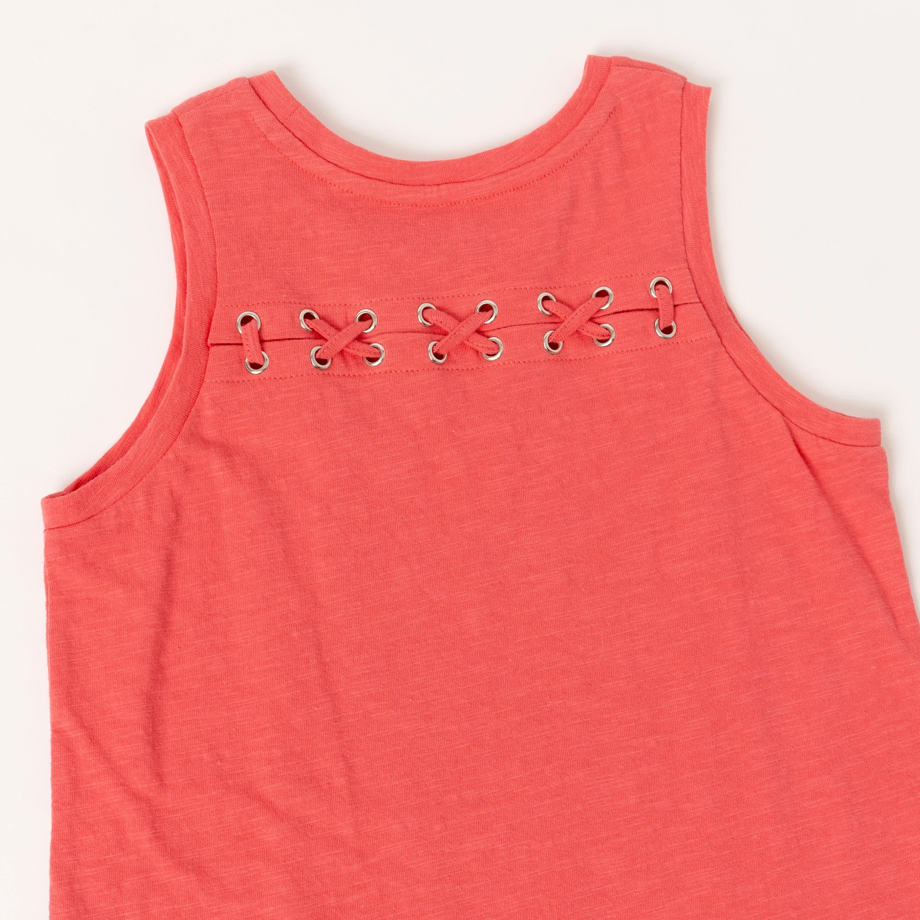 Lace Back Slub Tank