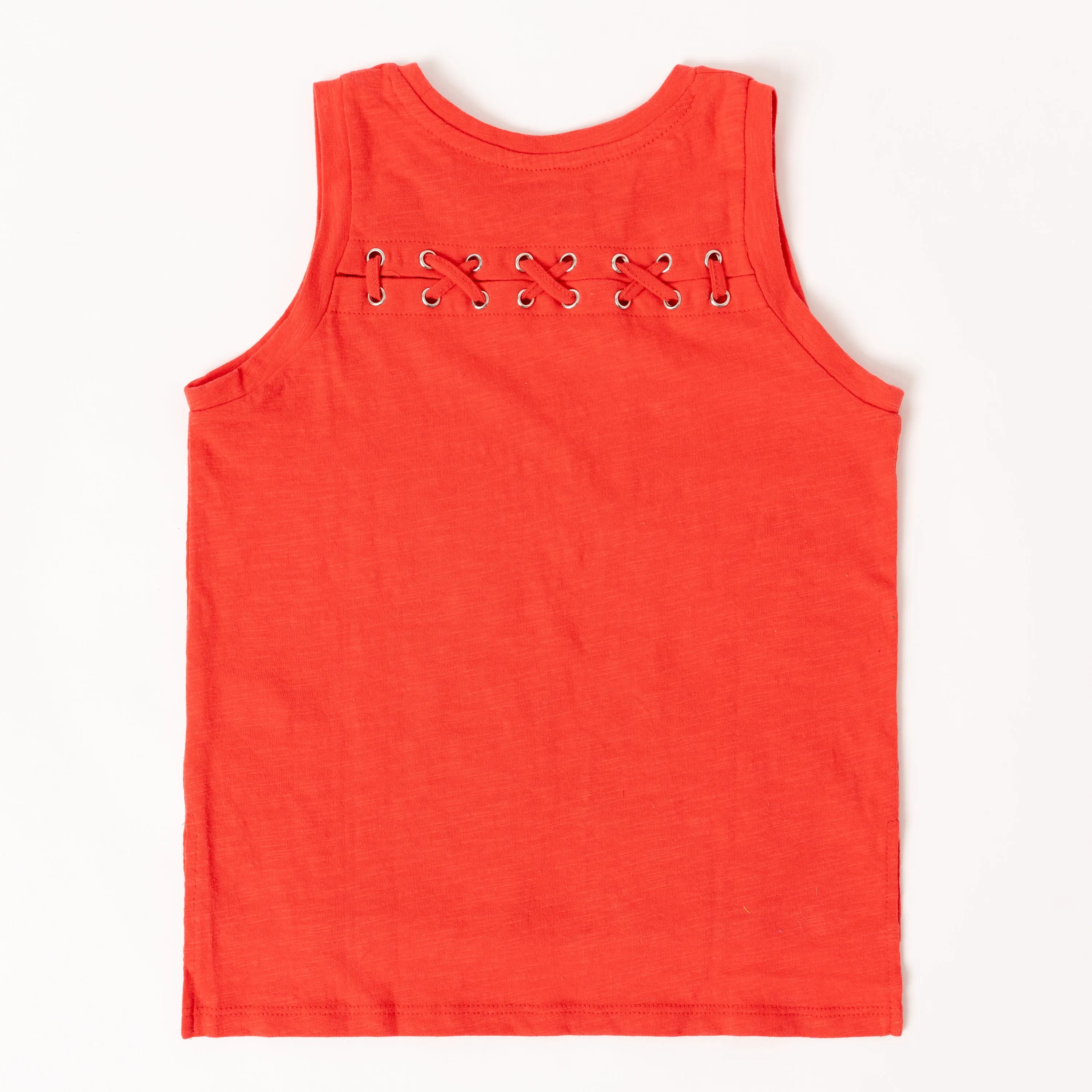 Lace Back Slub Tank