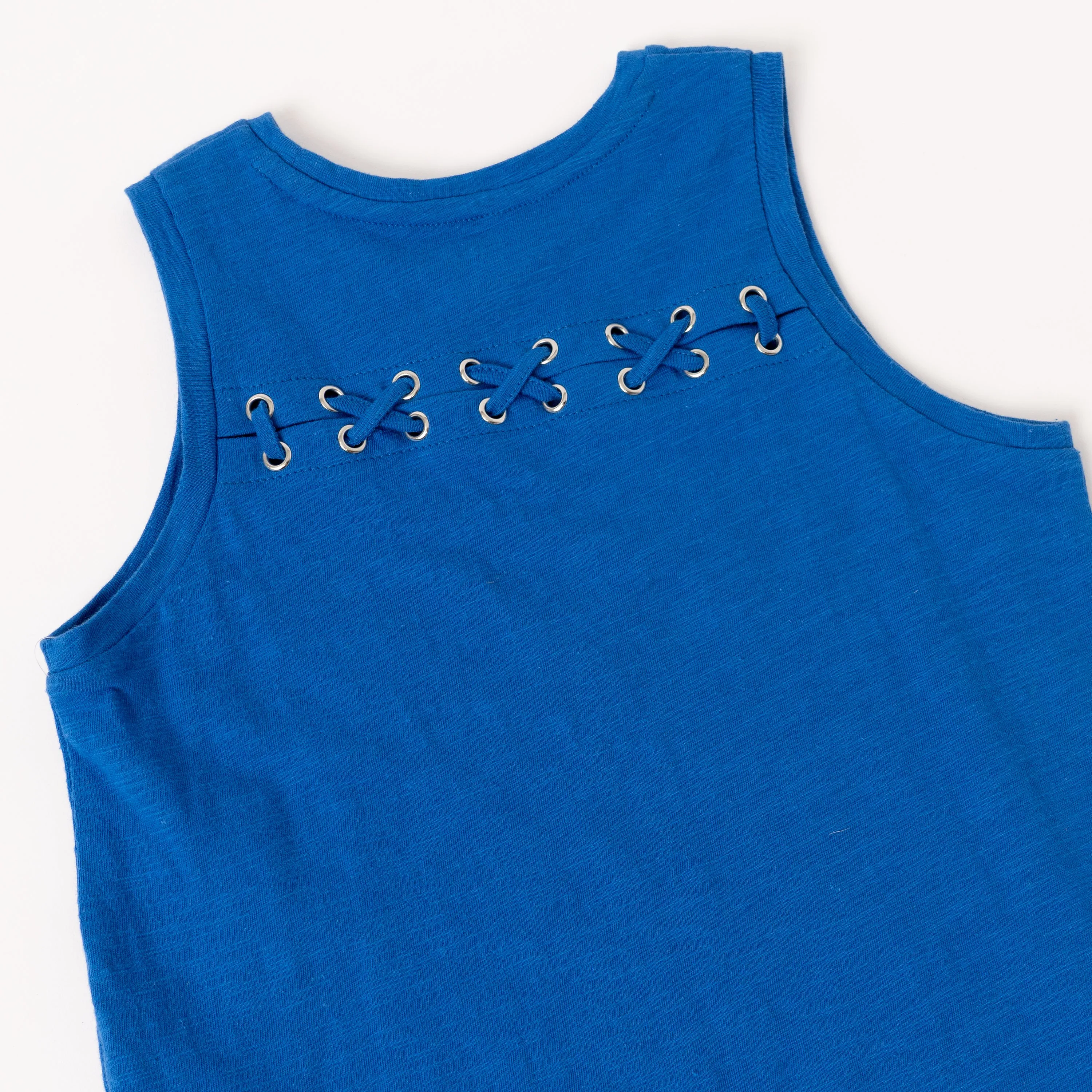 Lace Back Slub Tank