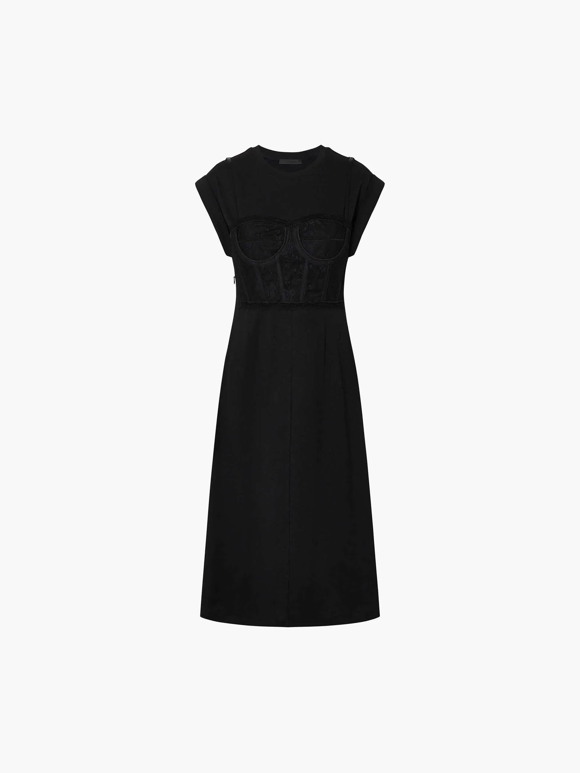 Lace Detail Midi Dress