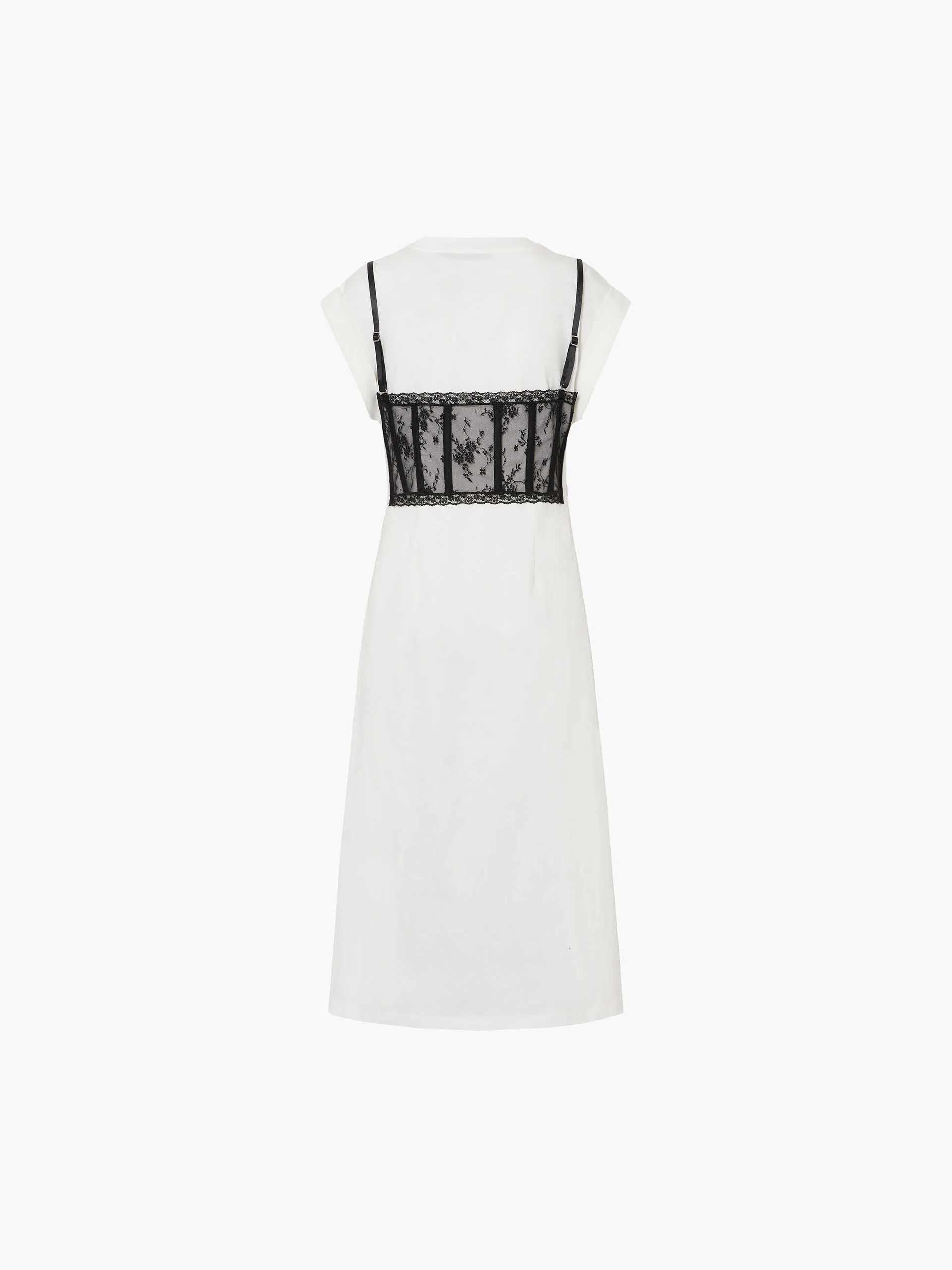 Lace Detail Midi Dress
