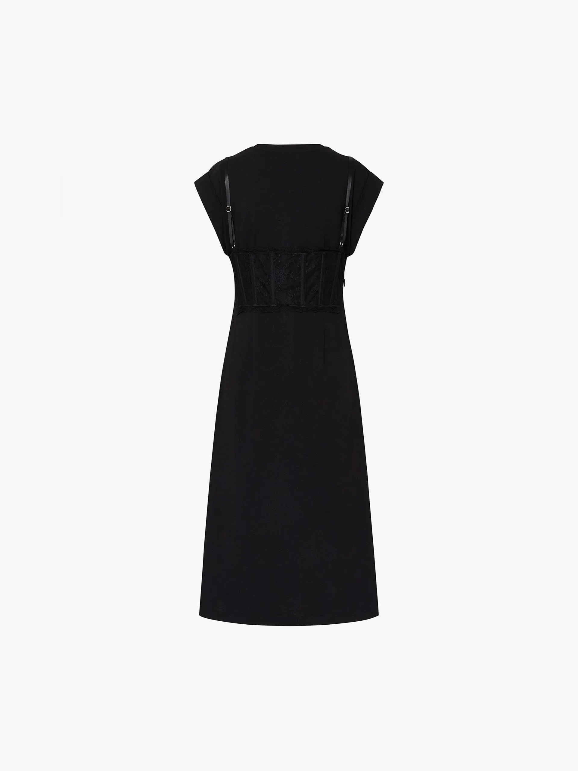Lace Detail Midi Dress