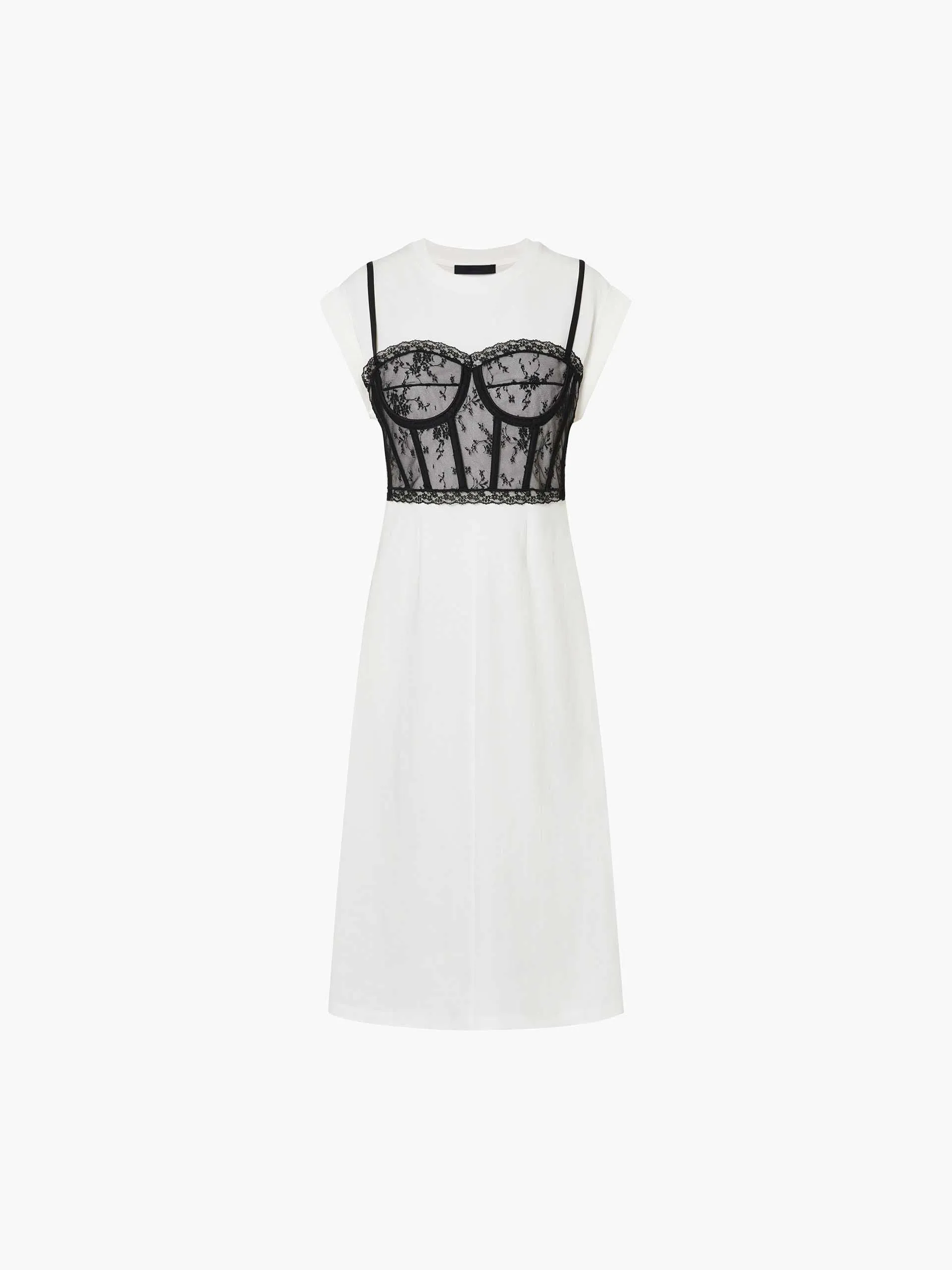 Lace Detail Midi Dress