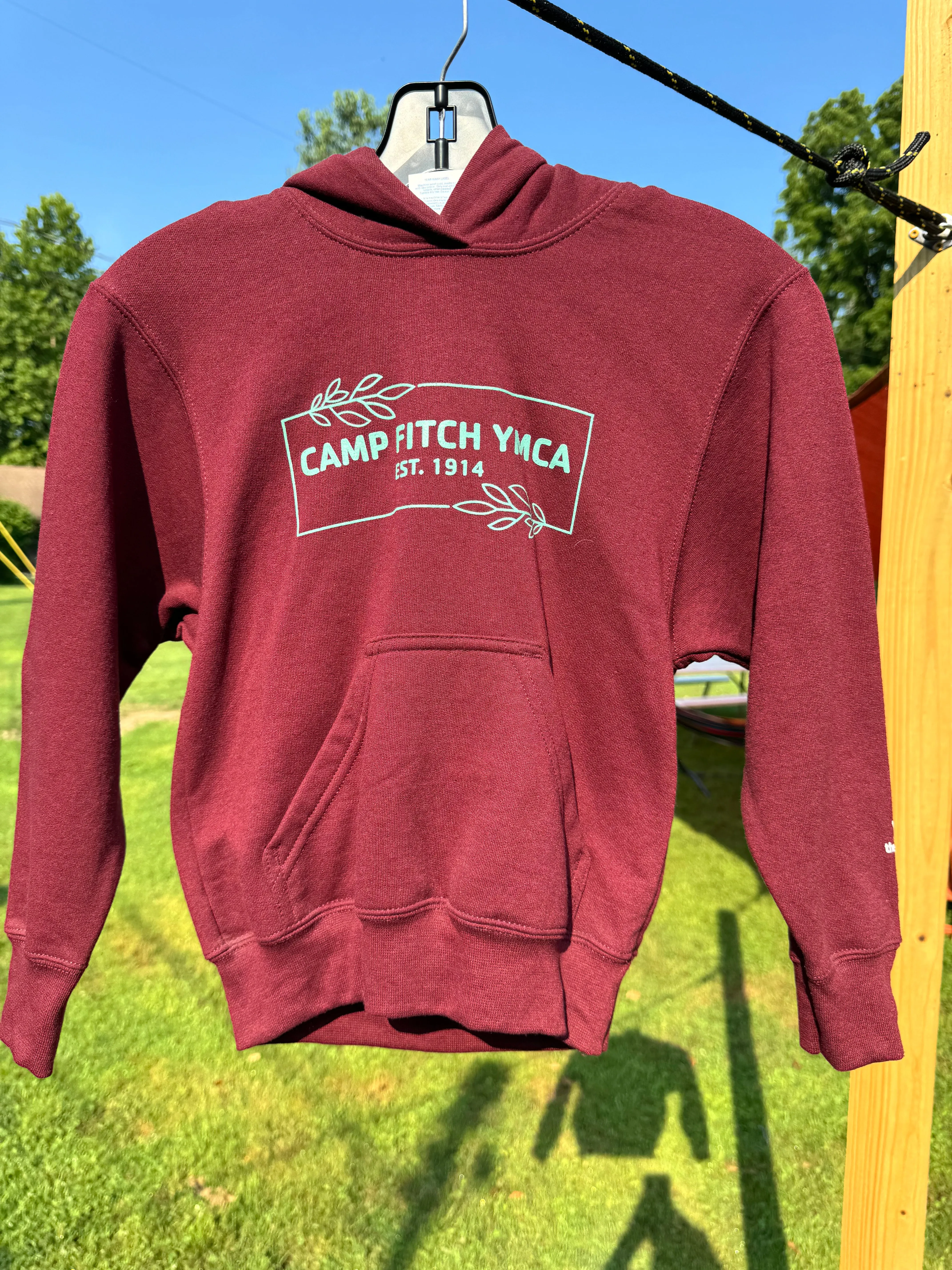 Leafy Rectangle Hoodie - Youth