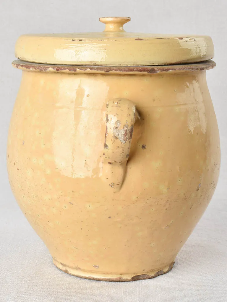 Lidded preserving pot, Provence, 19th century 10¾"