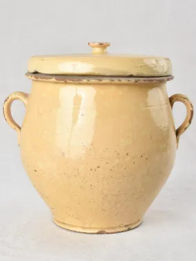 Lidded preserving pot, Provence, 19th century 10¾"