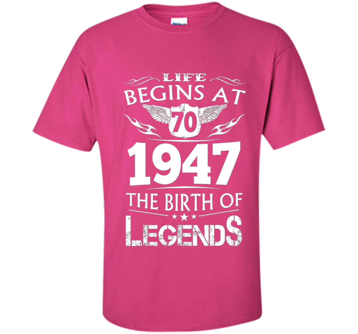 Life Begins At 70 1947 The Birth Of Legends T-Shirt cool shirt
