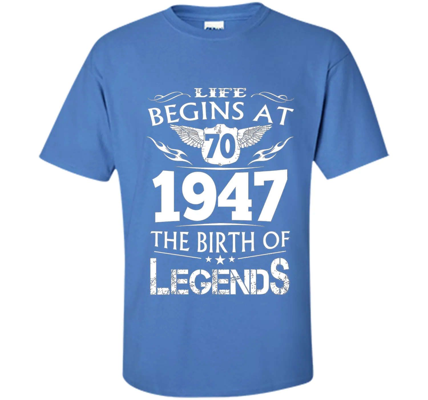 Life Begins At 70 1947 The Birth Of Legends T-Shirt cool shirt
