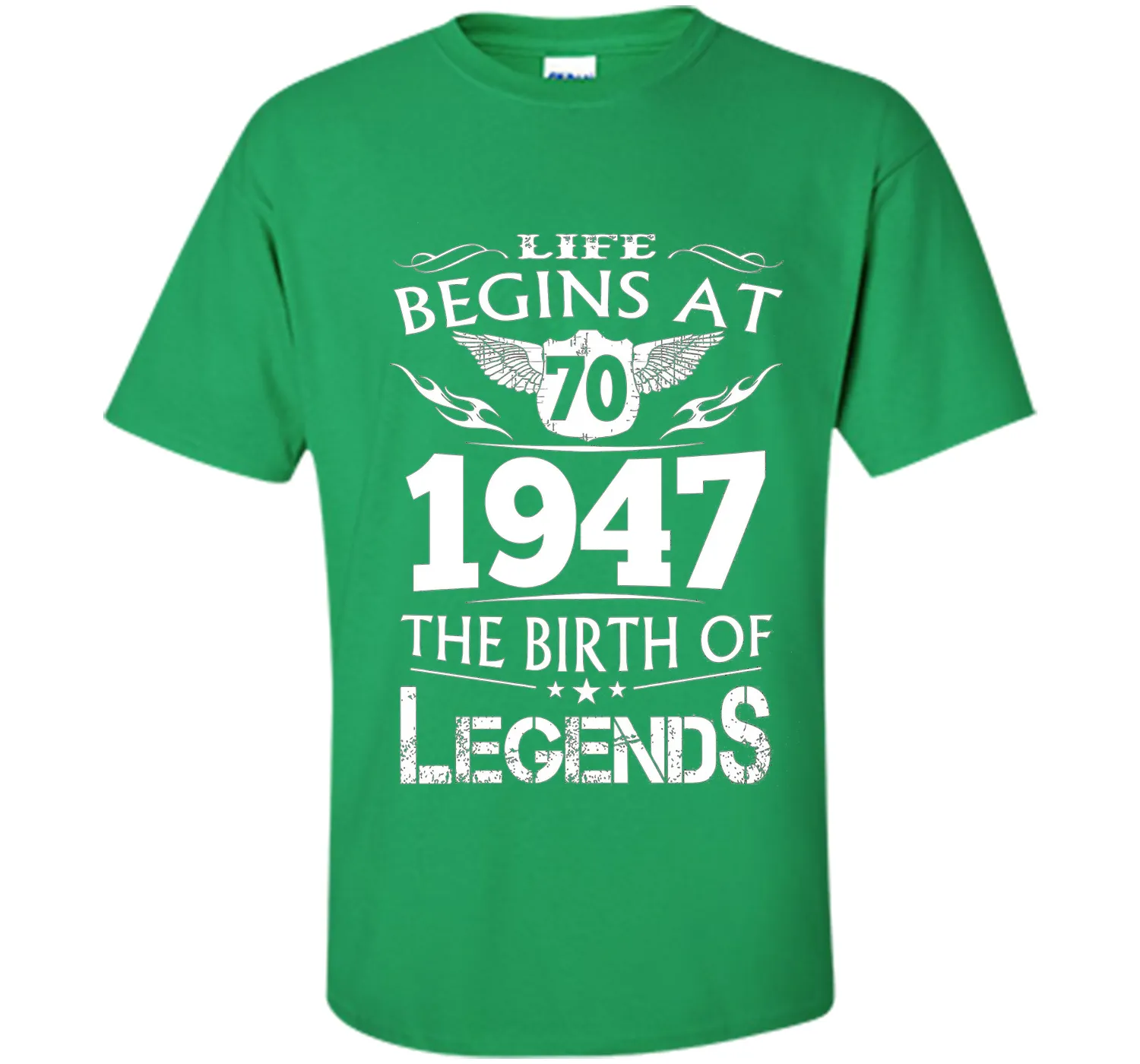 Life Begins At 70 1947 The Birth Of Legends T-Shirt cool shirt
