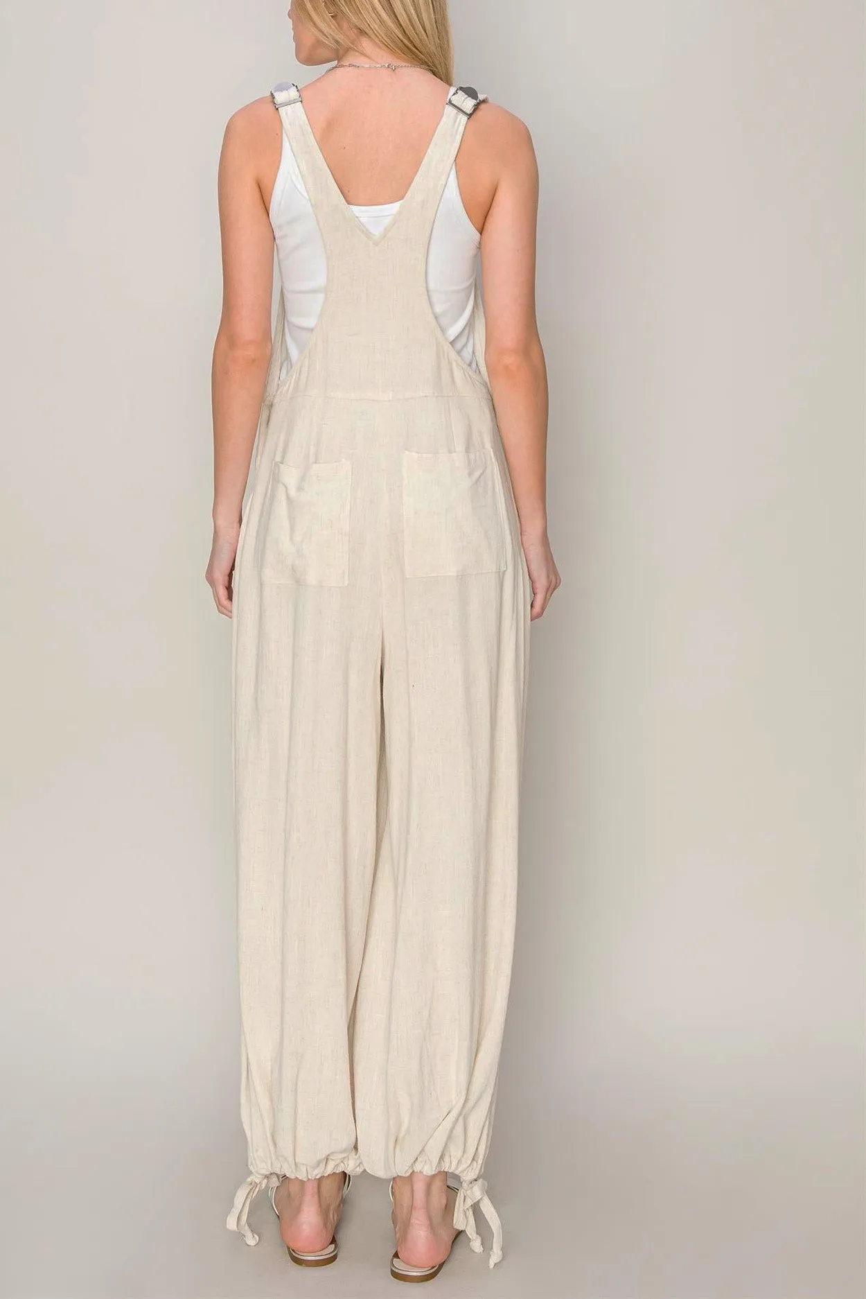 LINEN TAPERED OVERALL