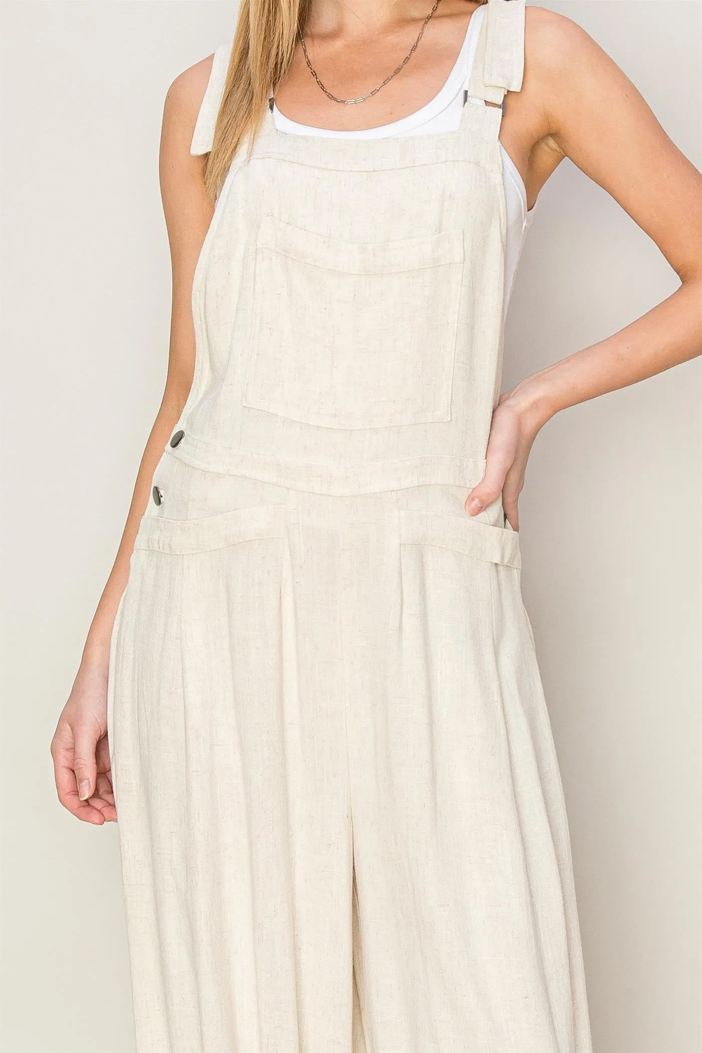 LINEN TAPERED OVERALL